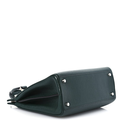 Gucci Grainy Calfskin Small Zumi Top Handle Bag Vintage Green 4 of 12