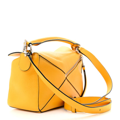 Loewe Grained Calfskin Small Puzzle Bag Narcisus Yellow 3 of 18