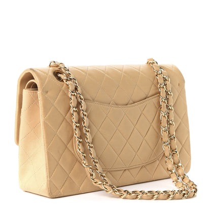 Chanel Lambskin Quilted Medium Double Flap Beige 3 of 19