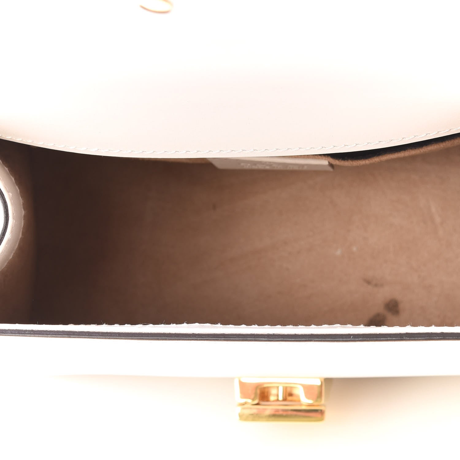 Gucci Calfskin Mini Sylvie Top Handle Bag White 4 of 14