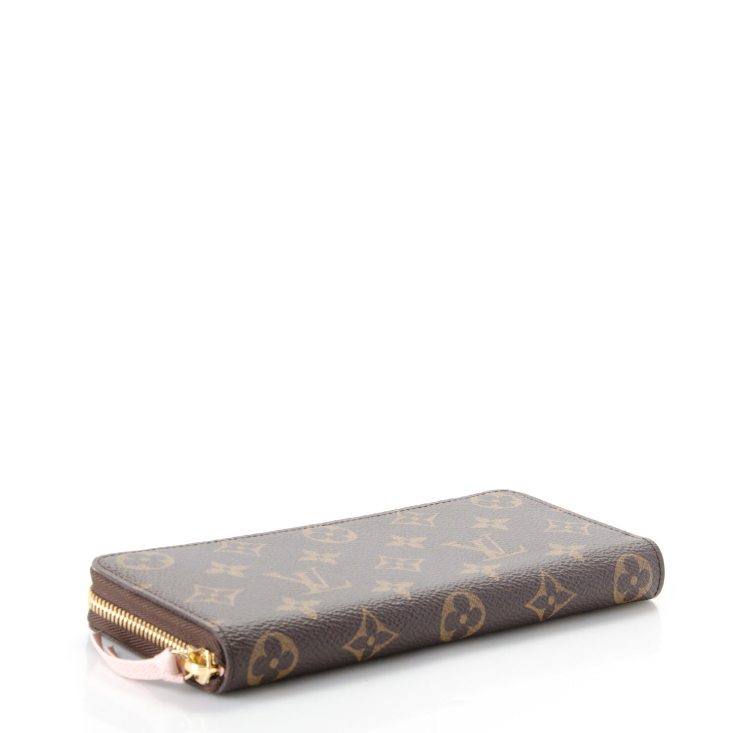 Monogram Clemence Wallet Rose Ballerine