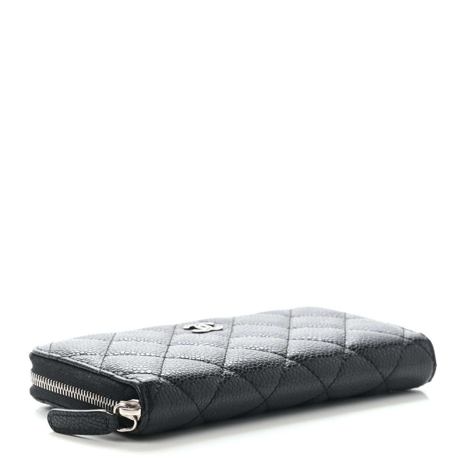 Chanel Caviar Quilted Medium Zip Around Wallet Black 4 of 10