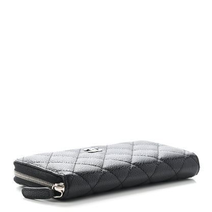 Chanel Caviar Quilted Medium Zip Around Wallet Black 4 of 10