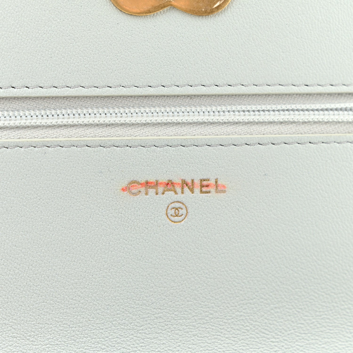 Chanel Lambskin Plexiglass Quilted Coco Love Wallet On Chain WOC Light Blue 6 of 11