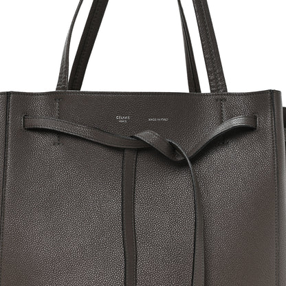 Celine Soft Grained Calfskin Medium Belt Cabas Phantom  Grey 8 of 10
