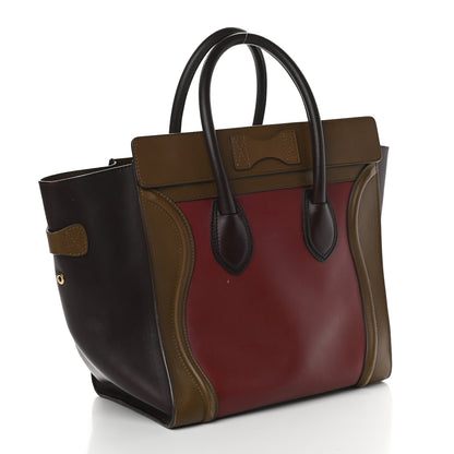 Celine Smooth Calfskin Mini Tri-Color Luggage Rust 2 of 11