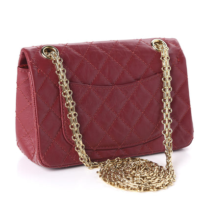 Chanel Aged Calfskin Quilted 2.55 Reissue Mini Flap Red 3 of 11