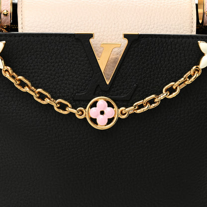 Louis Vuitton Taurillon Flower Chain Capucines MM  Black Cream Pink Black Cream Pink 7 of 9