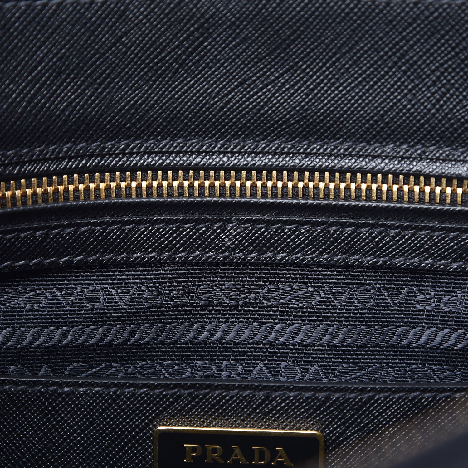Prada Saffiano Medium Galleria Double Zip Tote Black 10 of 12