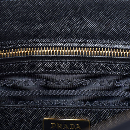 Prada Saffiano Medium Galleria Double Zip Tote Black 10 of 12