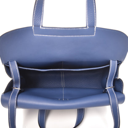 Hermes Taurillon Clemence Halzan 31 Brighton Bleu 6 of 9