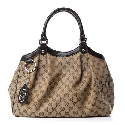 Gucci Monogram Medium Sukey Tote Dark Brown 1 of 12