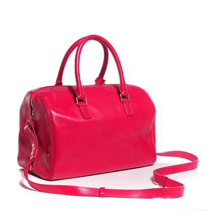 Saint Laurent Calfskin Classic Duffle 6 Fuchsia 3 of 8