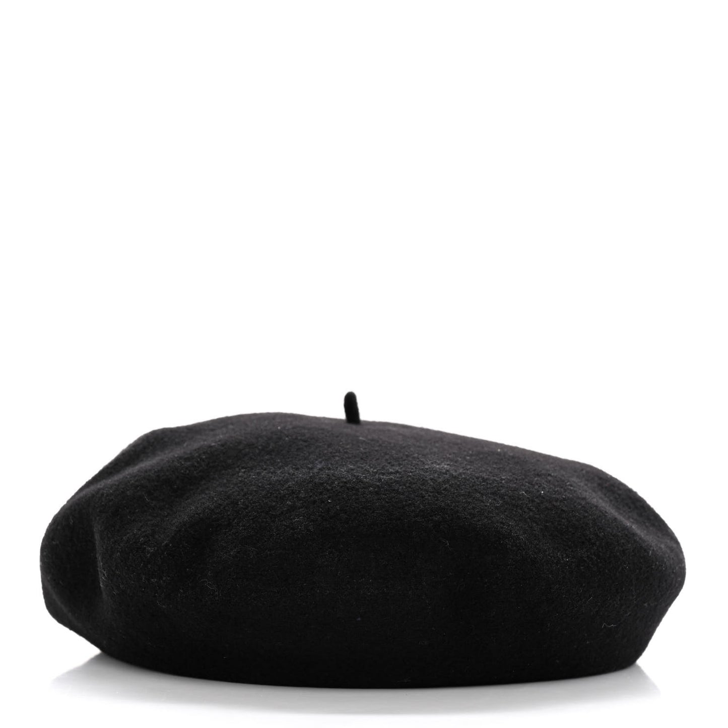 Merino Wool Silk Brides de Gala En Desordre Bonnie Beret 56 Black