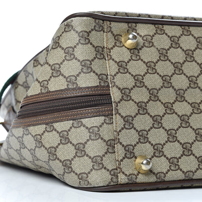 Gucci Coated Canvas Monogram Suitcase Luggage Brown 9 of 11