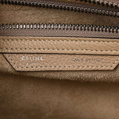 Celine Drummed Calfskin Micro Luggage Dune 6 of 14