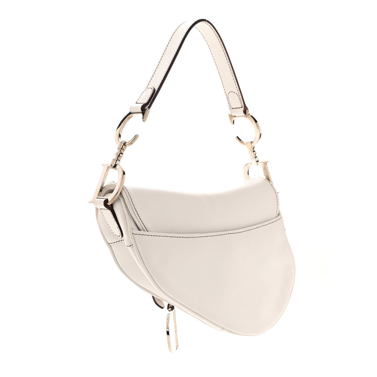 Calfskin Saddle Bag White