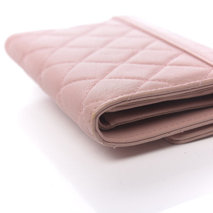 Chanel Lambskin Quilted CC Box Flap Wallet Light Pink 11 of 16