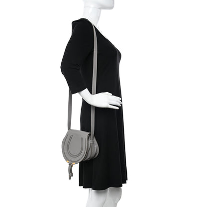 Chloe Calfskin Mini Marcie Round Crossbody Bag Cashmere Grey 2 of 10