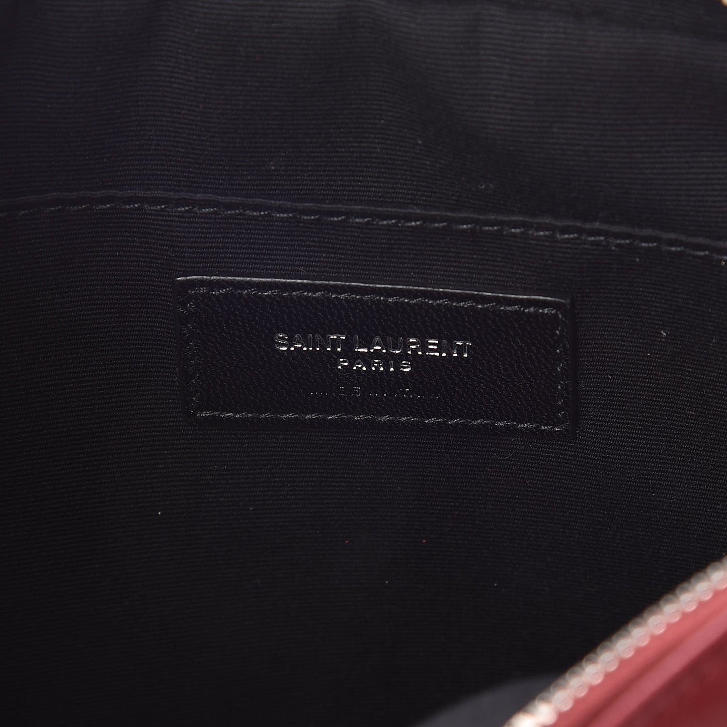 Lambskin Monogram Small Lou Camera Bag Lipstick Red