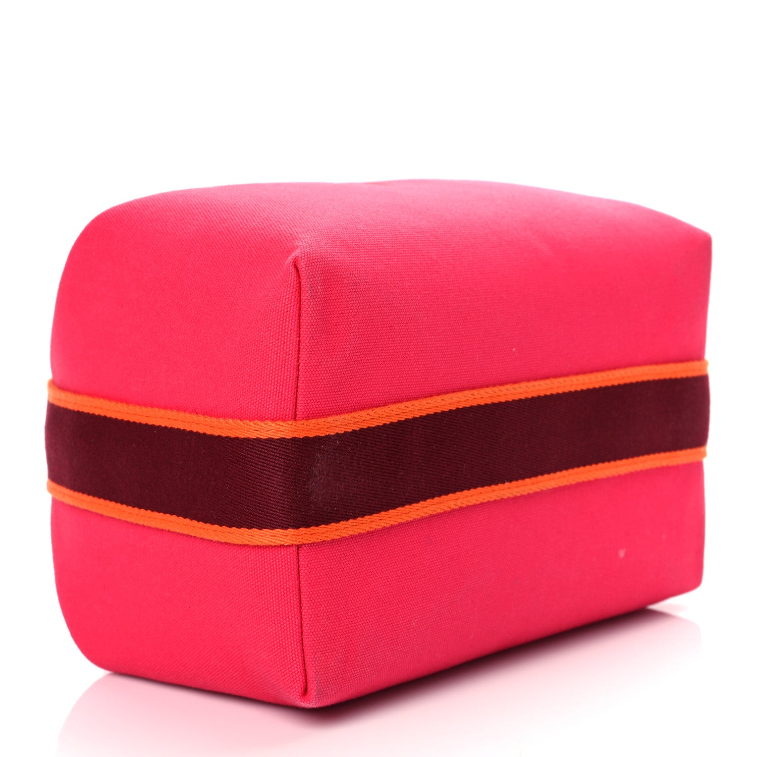 Hermes Canvas Large Bride-A-Brac Pouch Hibiscus 4 of 14
