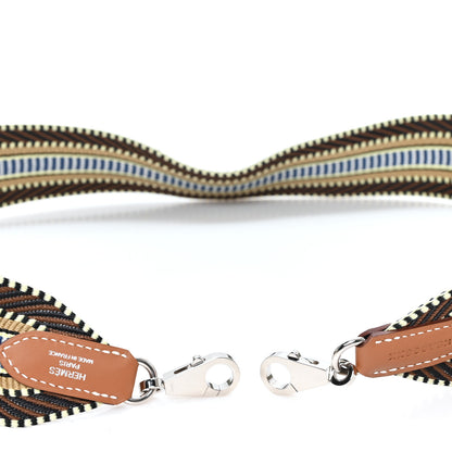 Hermes Toile Swift 50mm Sangle Cavale Shoulder Strap Cacao Nata Gold 3 of 3