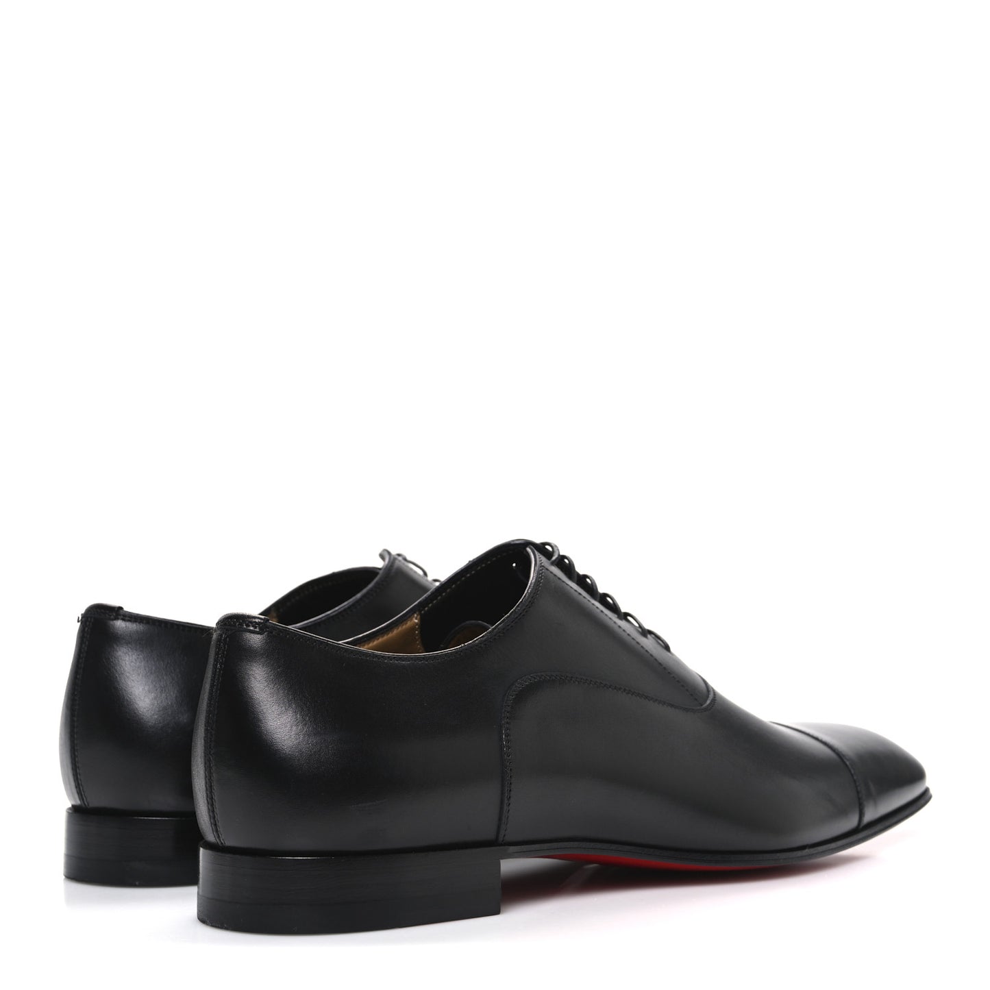 Calfskin Mens Greggo Flat Oxfords 41 Black