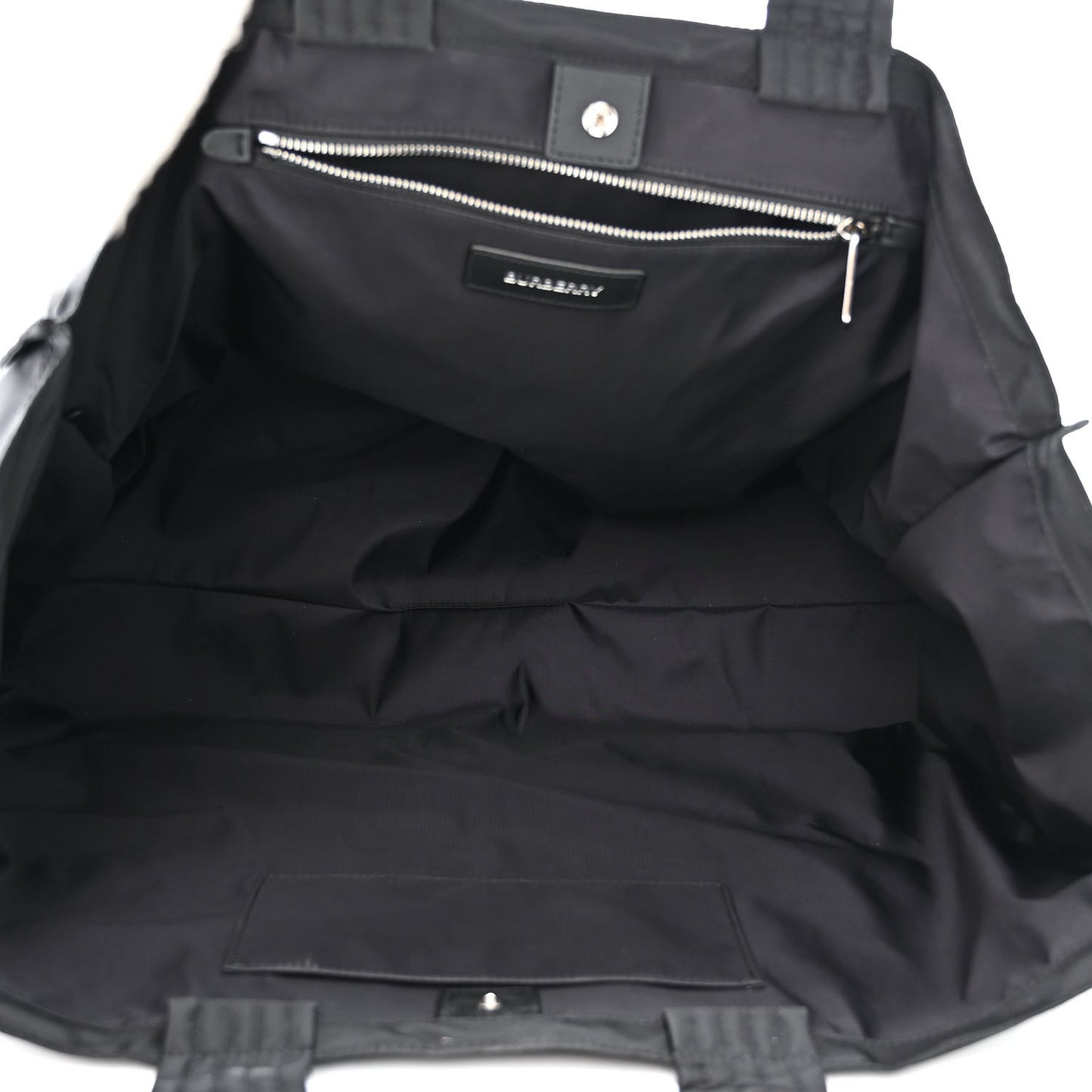 Nylon Trench Tote Black