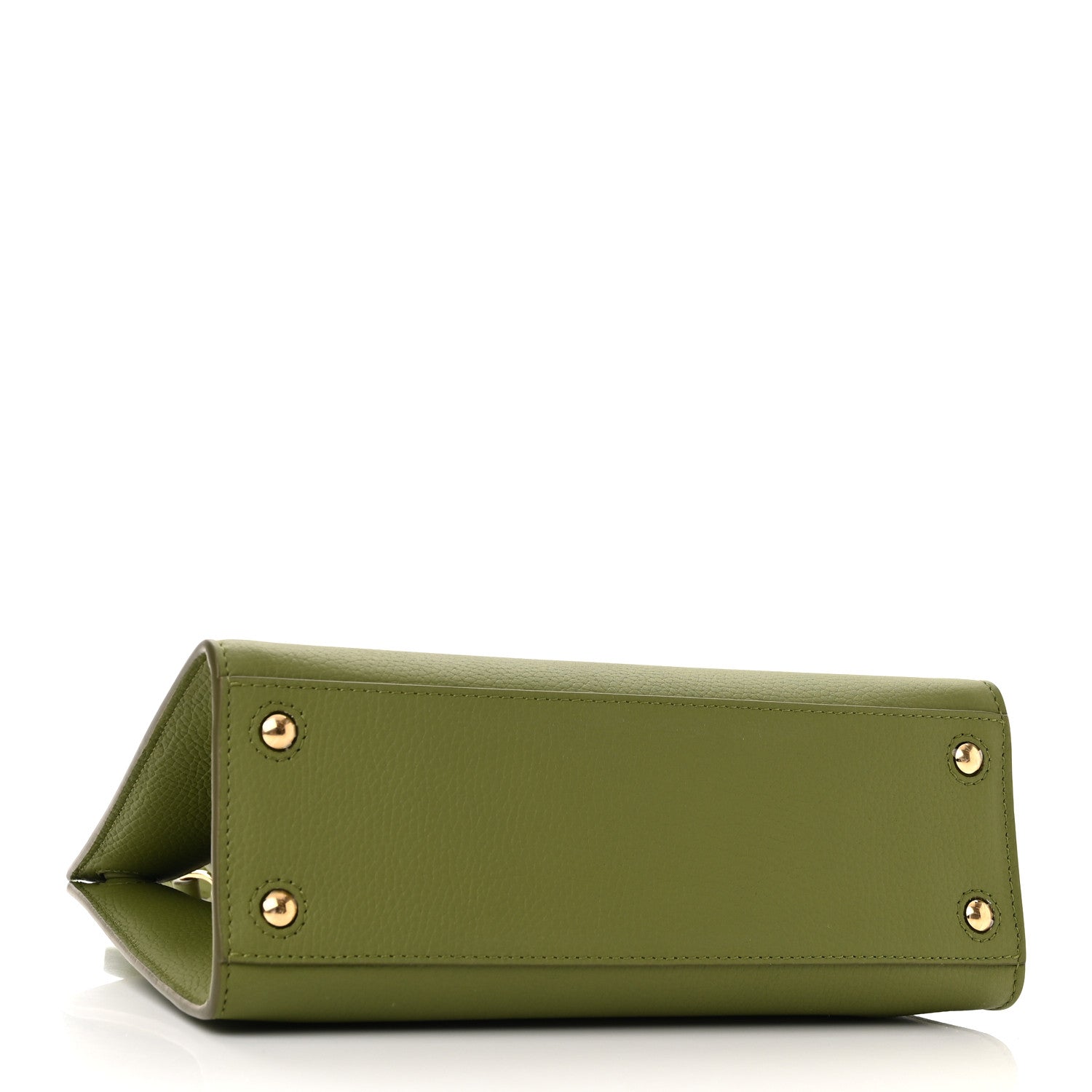 Burberry Grained Calfskin Mini Frances Tote Spruce Green 4 of 9