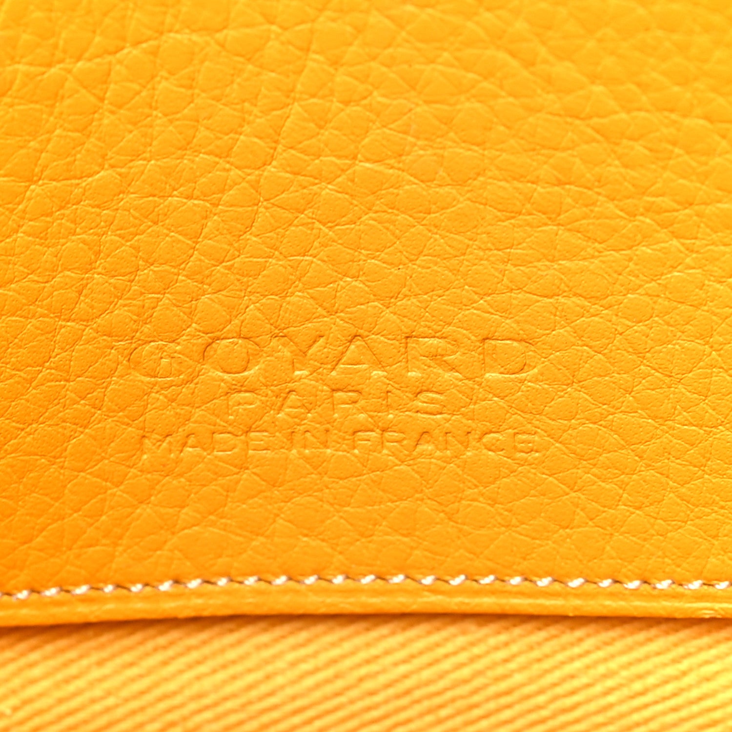 Goyard Goyardine Senat Pochette MM Yellow 5 of 9