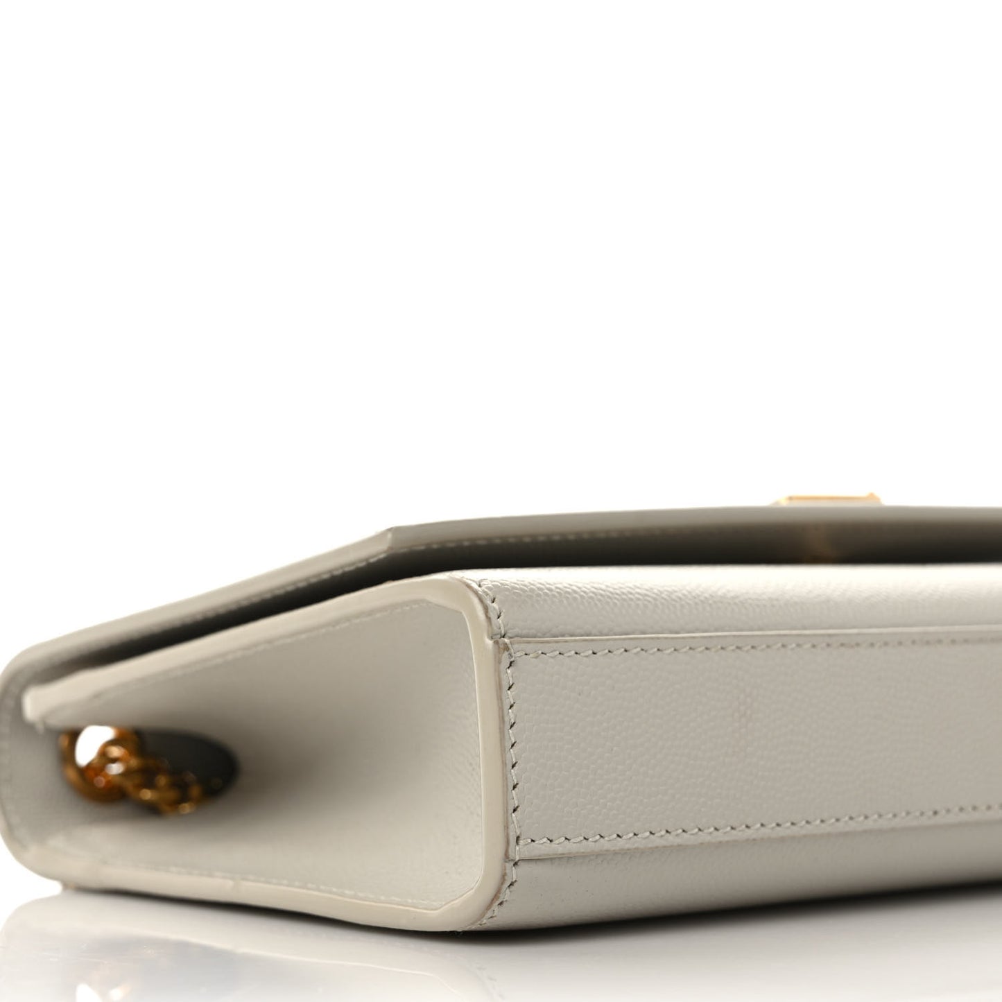 Grain De Poudre Small Monogram Kate Satchel Crema Soft