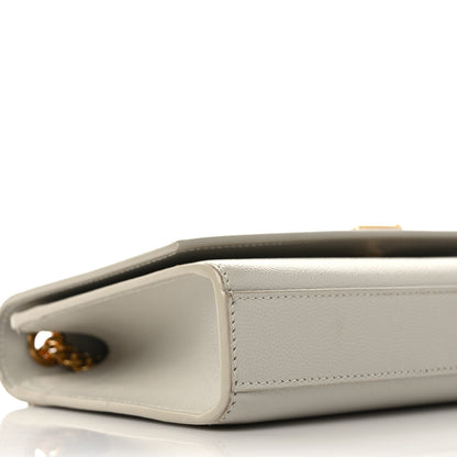 Saint Laurent Grain De Poudre Small Monogram Kate Satchel Crema Soft 7 of 10