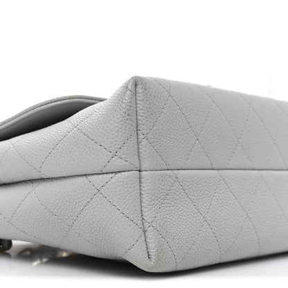 Chanel Caviar Quilted City Walk Flap Light Grey 9 of 10
