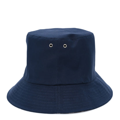 Christian Dior Oblique Reversible Teddy-D Brim Bucket Hat 58 Blue 7 of 13