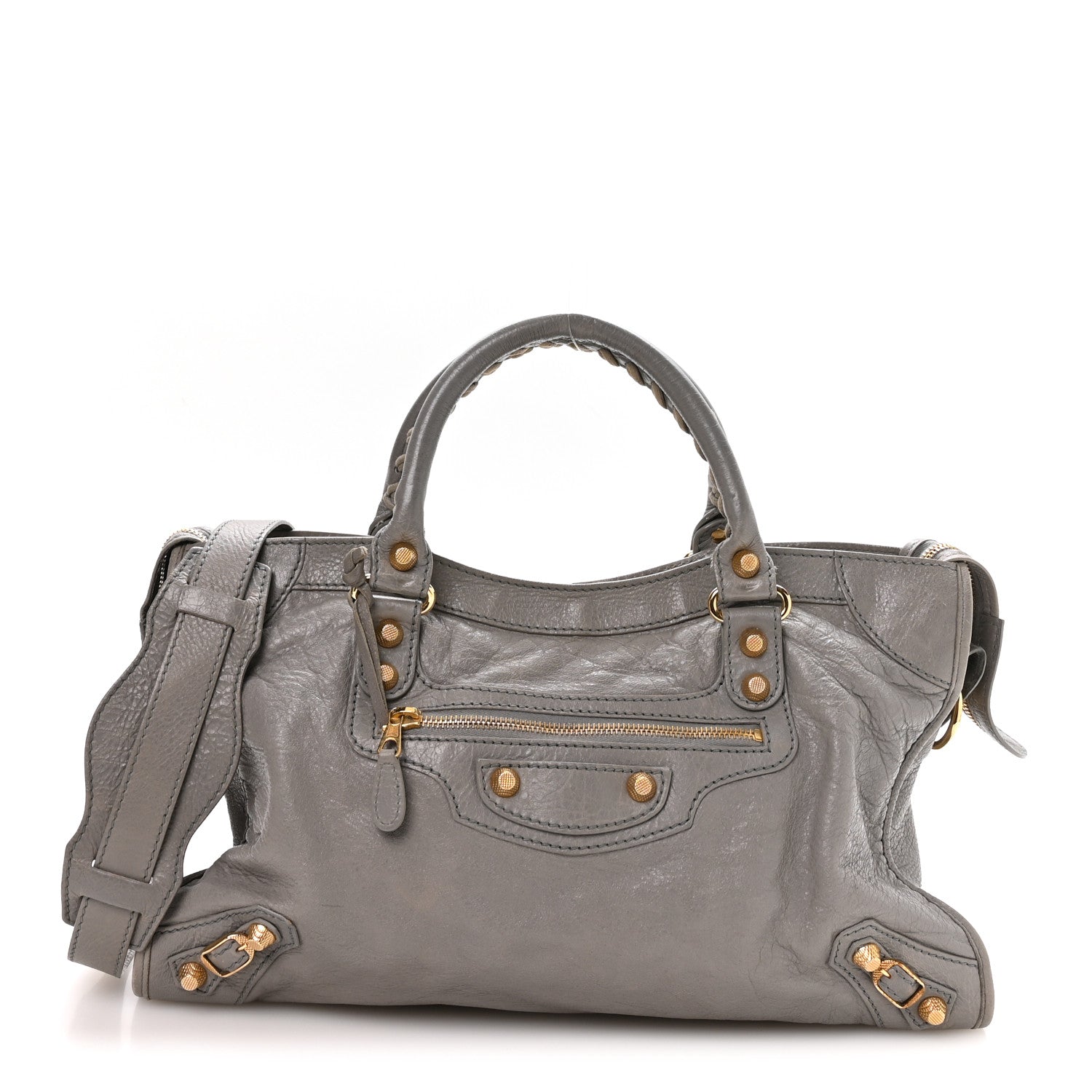 Balenciaga Agneau Giant 12 Gold Hardware City Gris Pyrite 1 of 11