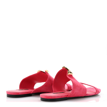 Louis Vuitton Suede Bayfront Flat Mules 40 Framboise 5 of 9