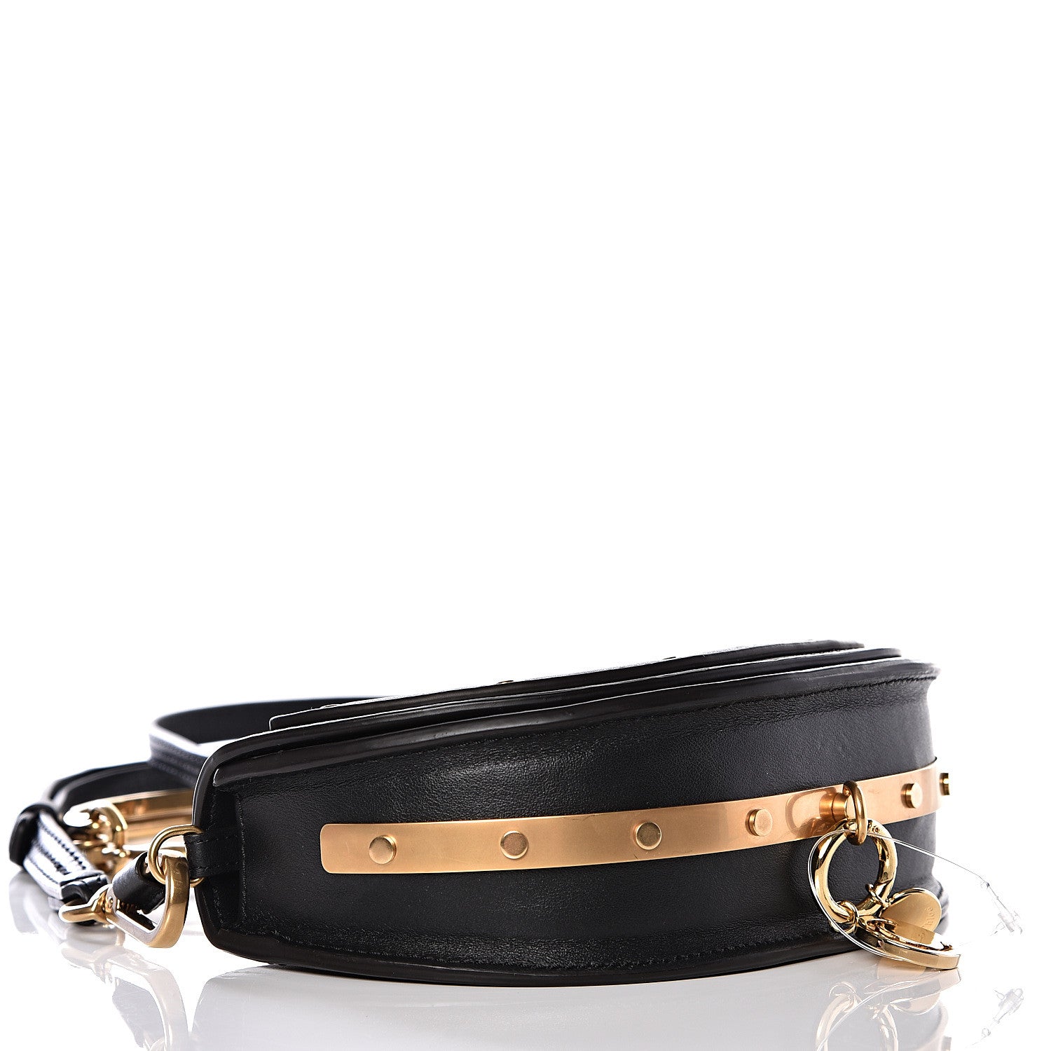 Chloe Calfskin Small Nile Bracelet Minaudiere Bag Black 3 of 9