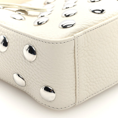 Khaite Pebbled Sport Calfskin Studded Small Elena White 8 of 9