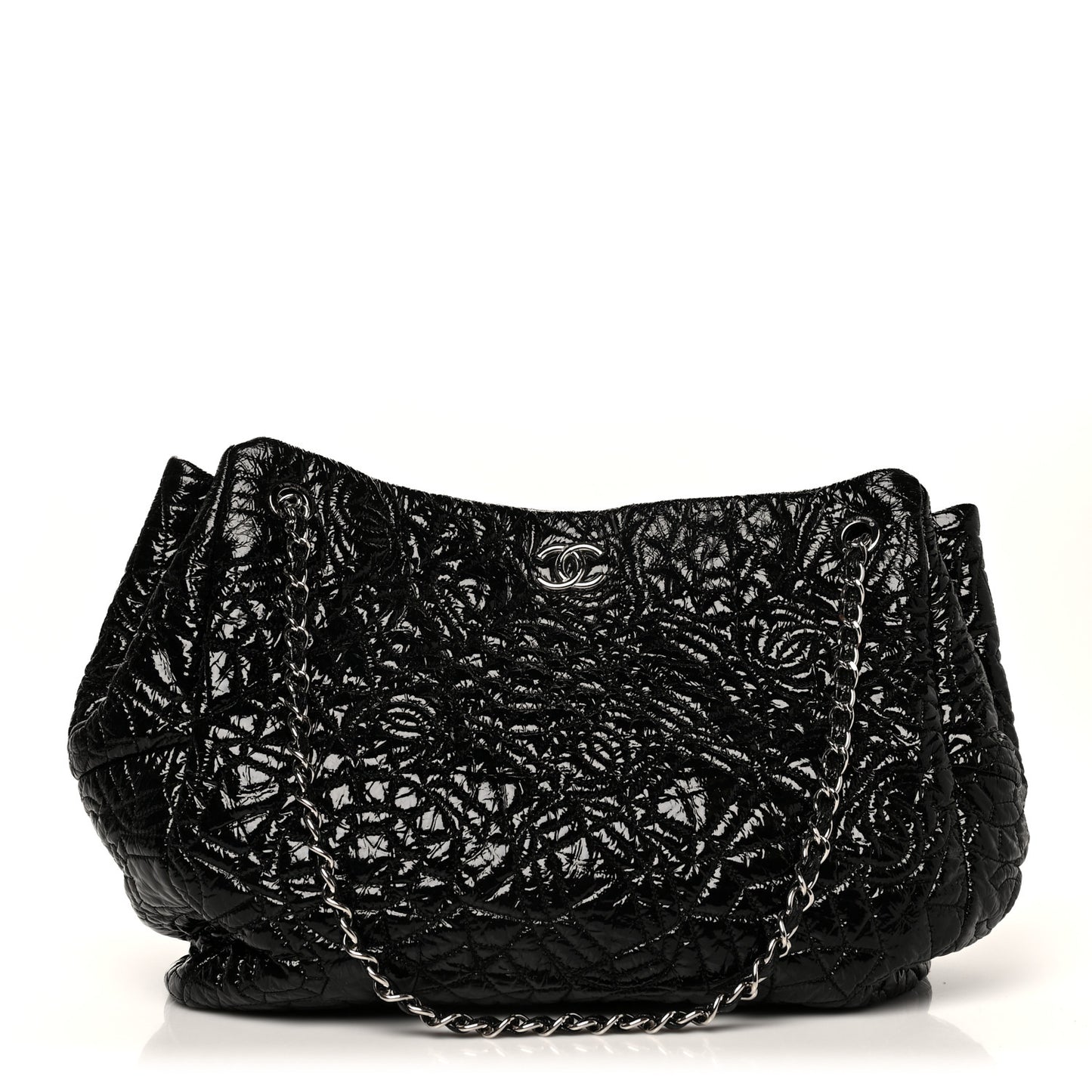 Vinyl Graphic Edge Tote Black