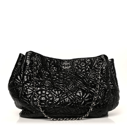 Chanel Vinyl Graphic Edge Tote Black 1 of 10