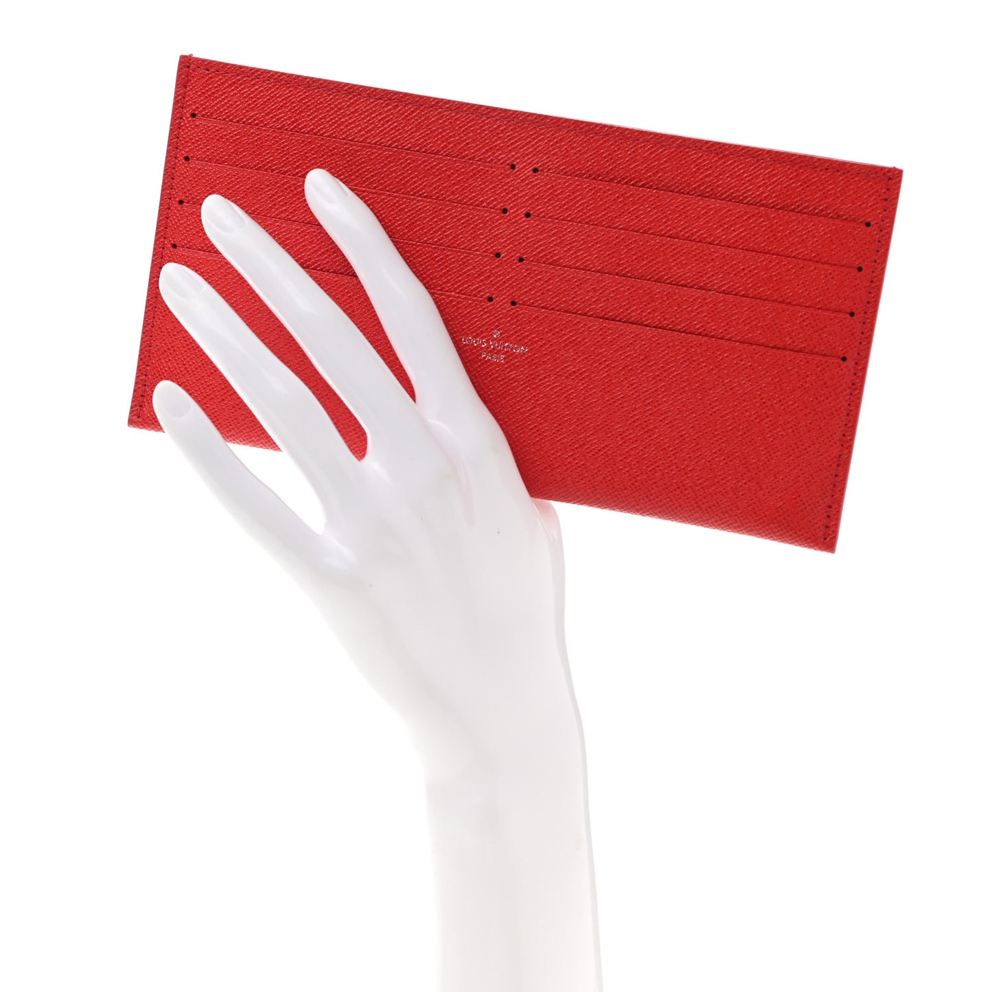 Calfskin Felicie Card Holder Insert Cherry