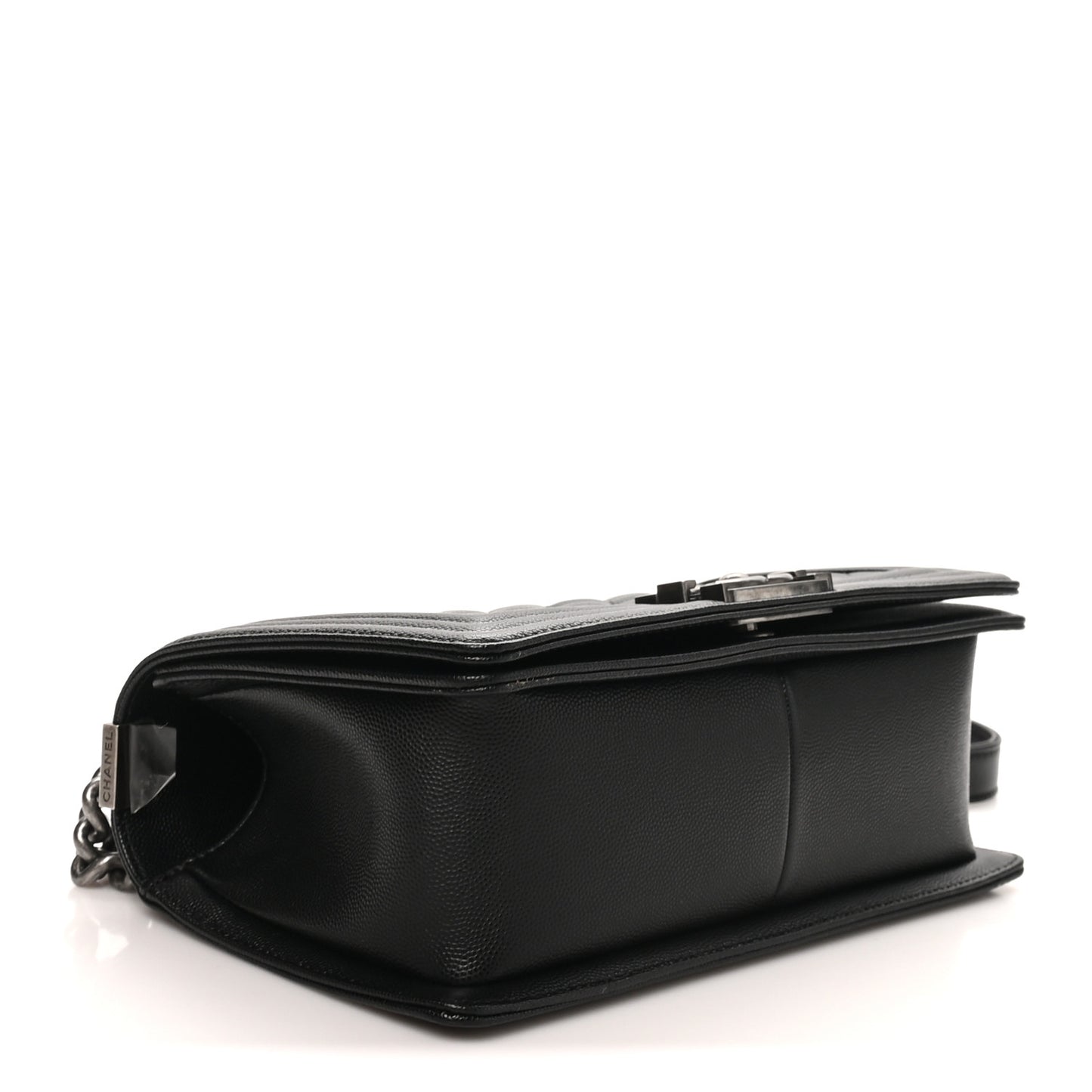 Caviar Quilted Medium Boy Flap Black