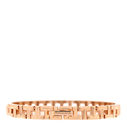 Tiffany 18K Rose Gold Narrow T True Bracelet 2 of 4