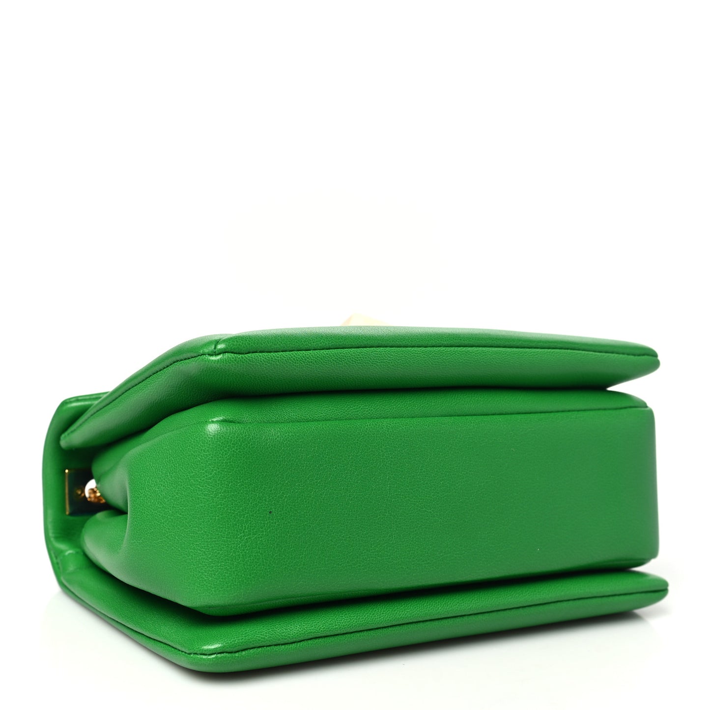 Nappa One Stud Chain Clutch Gea Green