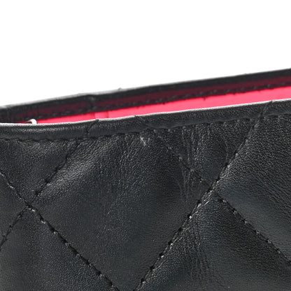 Chanel Calfskin Quilted Small Cambon Agenda Planner Black White 10 of 10