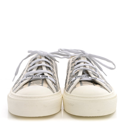 Christian Dior Canvas Oblique Walk'N'Dior Low Top Sneakers 41 Grey Stone 3 of 10