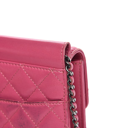 Chanel Lambskin Quilted Mini Crossing Times Flap Pink 13 of 15