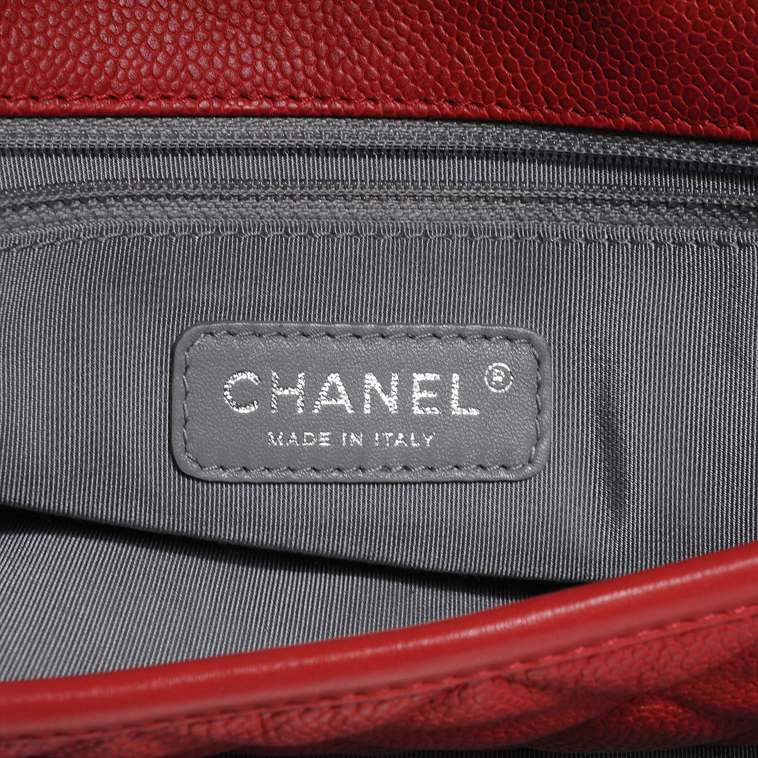 Chanel Caviar French Riviera Flap Red 6 of 7