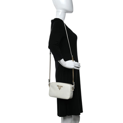 Prada Saffiano Camera Crossbody White 2 of 9