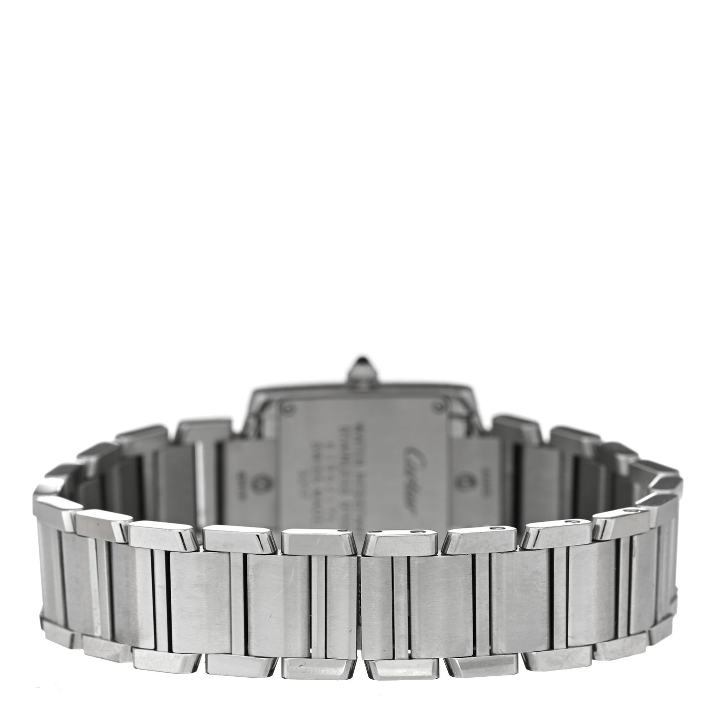 Stainless Steel Diamond Bezel 20mm Tank Francaise Quartz Watch